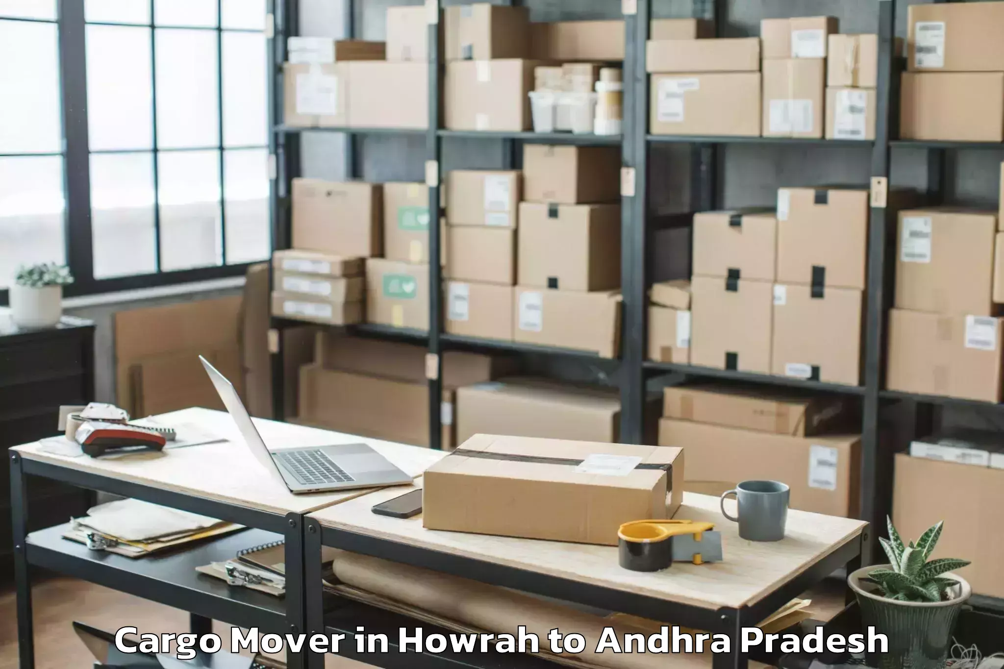 Easy Howrah to Vadlamudi Cargo Mover Booking